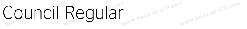 Council Regular字体转换